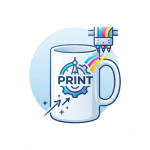 coffee mug printing icon
